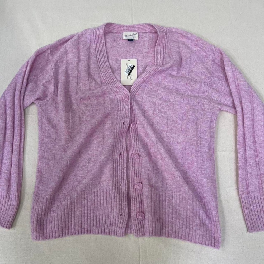 Soft‎ pink knit cardigan